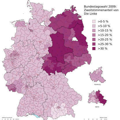 Valresultat Die Linke 2009